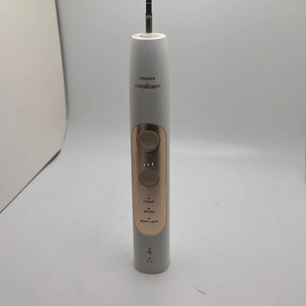Philips‎ Sonicare Toothbrush Handle Unisex OS White Gold HX751G 3 Modes Parts